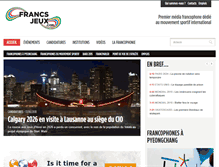 Tablet Screenshot of francsjeux.com